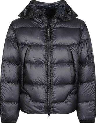 C.P. Company DD-Shell Medium Down Jacket - Heren - Winterjassen - Blauw - M - Leer - Jassen