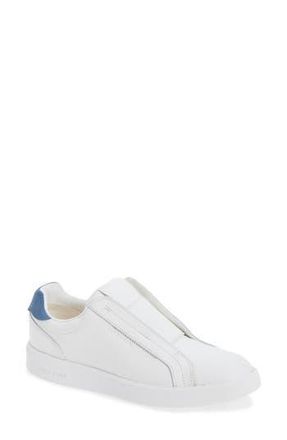 Cole Haan Grand Crosscourt Luxe Slip-On Sneaker in White Leather/Moonlight Blue at Nordstrom Rack, Size 9.5