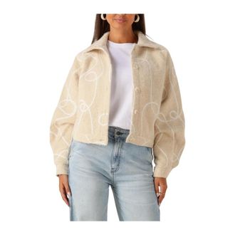 Nukus Nukus, Dames, Jassen, Beige, Maat: 2XL