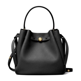 Tory Burch Model van gehamerd leer - Dames - Tassen - Zwart - Maat: ONE Size Leer