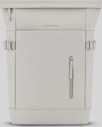Kapten & Son Rucksack mit Flaschenhalterung innen Modell HELSINKI in Hellgrau, Gr&ouml;&szlig;e 1