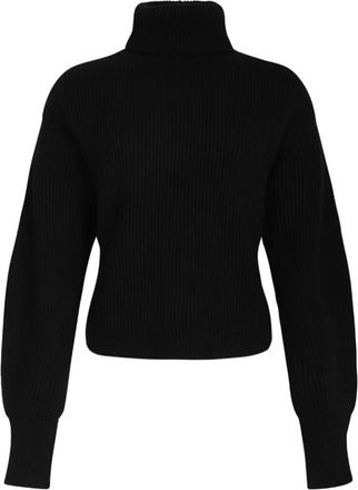 P.A.R.O.S.H. Turtlenecks, female, Black, XS, Black High Neck Jumper