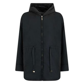 Max Mara Dames, Jassen, Zwart, Maat: S Zijde