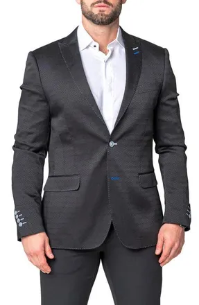 Maceoo Descartes Still Black Sport Coat at Nordstrom, Size 2