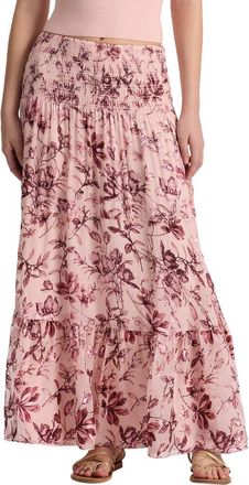 Alice & Olivia Alice + Olivia Stevie Silk-Blend Midi Skirt