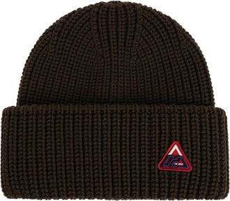 Dsquared2 Wolhoed met applicatielogo - Heren - Hoeden - Bruin - ONE Size - Wol - Accessoires