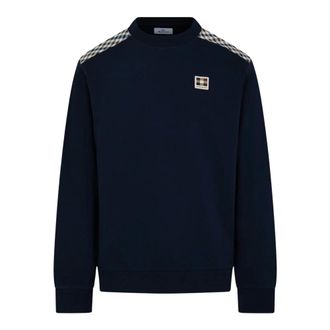 Aquascutum Heren, Sweatshirts & Hoodies, Blauw, Maat: L Katoen