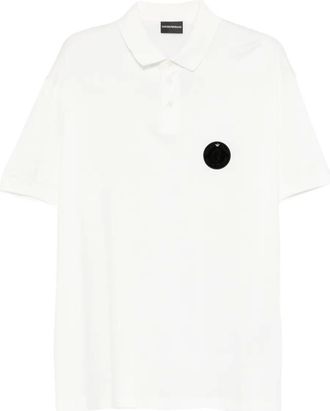 Emporio Armani Polo con applicazione - Bianco