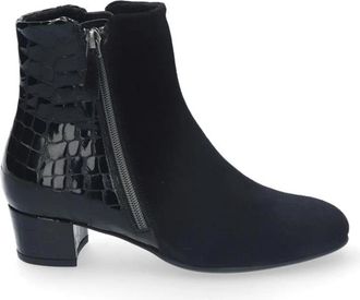 Durea Laarsje 2 rts H 23191 3 - Dames - Laarzen met Hak - Zwart - 42 EU - Leer - Schoenen