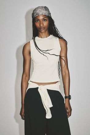 H&M Slim-fit Sports Tank Top With Drymove in Ivory at Nordstrom, Size X-Large