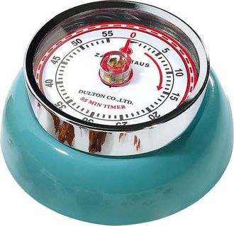 Zassenhaus Magnetic Retro 60 Minute Kitchen Timer, 2.75-Inch in Teal at Nordstrom