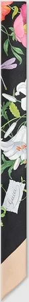 Gucci Printed GG Silk Twill Ribbon, Black