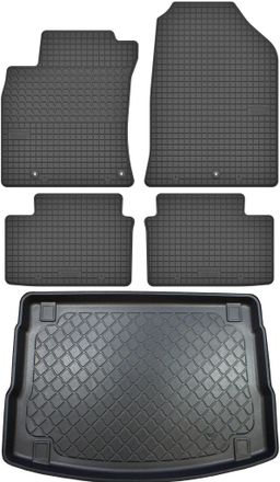 OEM Hyundai I30 Iii Pd Hatchback Desde Febrero De 2017. Juego De Alfombrillas De Goma Para Coche + Alfombrilla Para Maletero