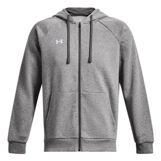 Under Armour Under Armor Rival Fleece Hooded Jacket Heather Grey 1379767-025
