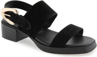 Aerosoles Dantay Slingback Sandal in Black Suede at Nordstrom, Size 8