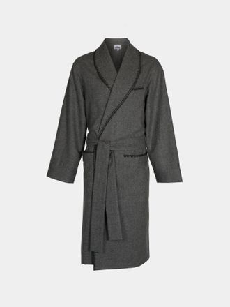 S&eacute;bline Hand-Embroidered Wool Robe Size: L/XL