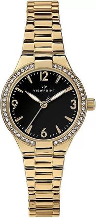 Timex Viewpoint Quartz Crystal Black Dial Ladies Watch CC3D86100