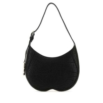 Burberry Black Leather Small Chess Shoulder Bag Borse A Mano