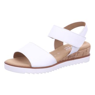 Gabor Womens Wedge Sandals, Womens Sandals, Lightweight Extra Width (G), White 50, 5.5 UK, 42.750