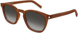 Saint Laurent unisex, Accessoires, Bruin, Maat: 49 MM Nylon