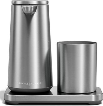 Simplehuman Rechargeable Sensor Pump Foam Soap Dispenser with Caddy Cup in Silver at Nordstrom