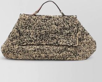 Ibeliv lahady textured crossbody bag woven handle