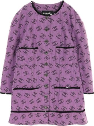 Chanel Giacca con motivo CC 1986-1988 - Viola