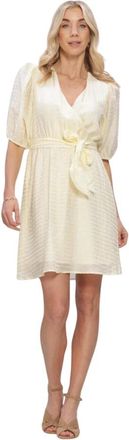 Freebird by Steven Dita Dress - Dames - Korte kleedjes - Beige - M - Leer - Kleedjes