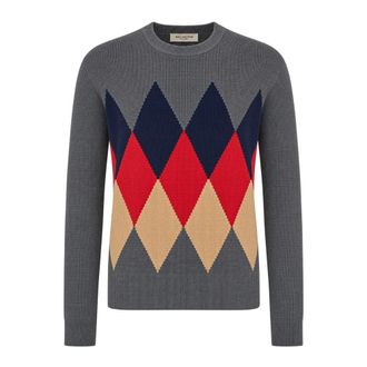 Ballantyne Jersey de cuello redondo - Knitwear - Hombre - Gris - XL