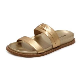 Michael Kors Sliders, female, Yellow, Size: 7 1/2 US Mandy Flat Sandal