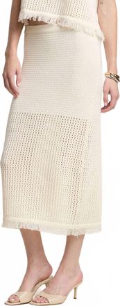 Velvet Womens Blythe Midi Skirt In Milk