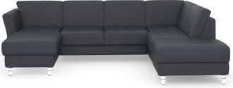 Sit&more Wohnlandschaft »Visby U-Form« Wahlweise mit Bettfunktion und Stauraum, frei im Raum stellbar