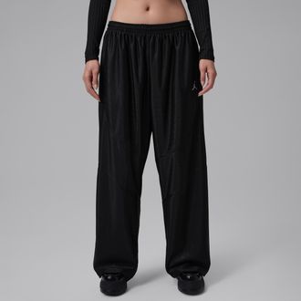 Nike Jordan Womens Jordan Brooklyn DuraSheen Track Pants in Black | IF1086-010