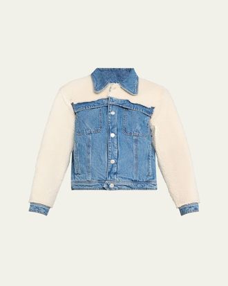 Mother The Backbend Combo Denim Jacket