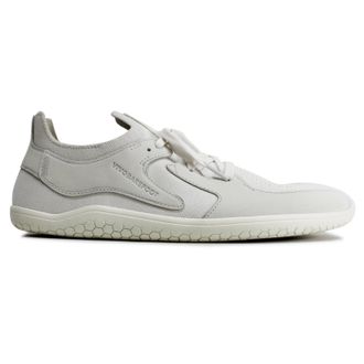 Vivobarefoot Primus Asana II Textile Nubuck Womens Low Top Trainers - Limestone - Size:UK 4