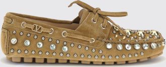 Valentino Garavani Mocassino Fastaway Valentino Garavani in camoscio con applicazioni