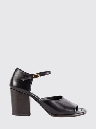 Christophe Lemaire Leather Mules with High Heels and an Adjustable Ankle Strap