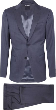 Ermenegildo Zegna Kostuums, Heren, Grijs, XL, Wol, Z Luxury Tailoring Suit