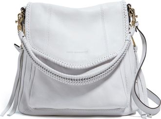 Aimée All for Love Convertible Leather Shoulder Bag in Cloud W Shiny Gold at Nordstrom Rack