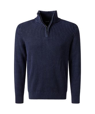 Pioneer Authentic Jeans Troyer Knit 1/1 Troyer, Herren, Gr. XXL, night sky, Strick, Obermaterial: 100% Baumwolle, PIONEER AUTHENTIC JEANS, unifarben, normal h&uuml;ftbedeckend, Ru