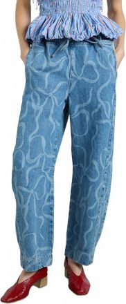 Damson Madder Felix Straight Leg Jeans In Blue