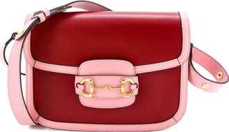 Gucci Horsebit 1955 Leather Small shoulder bag - Roze