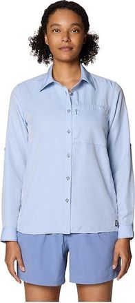 Mountain Hardwear Canyontm Long Sleeve Womens Clothing Best Coast Blue : SM, Polyester
