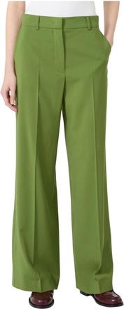 Max Mara Broeken, Dames, Groen, XL, Pantalon Visivo