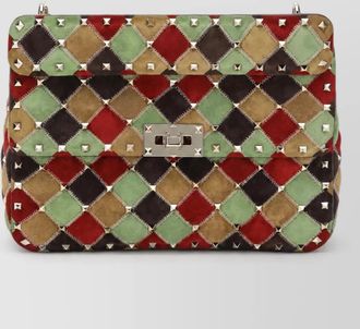 Valentino Garavani rockstud spike clutch bag