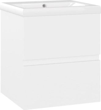 vidaXL Sink Cabinet with Built-in Basin White Engineered Wood vidaXL