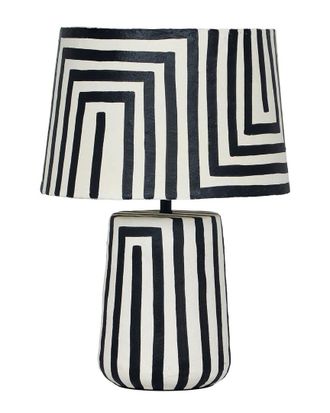 TOV Furniture Tov Furniture Minori Striped Papier Mache Table Lamp
