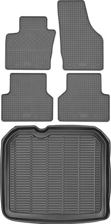 OEM Juego De Alfombrillas De Goma Para Coche Y Maletero Para Audi Q3 I Crossover (2011-2018)