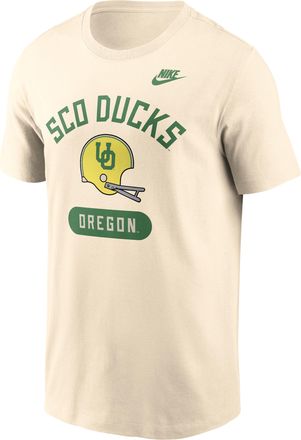 Nike Oregon Legacy Arch Helmet Nike Mens College T-Shirt in White | N19915AUOV-FMQ