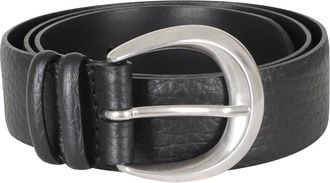 Orciani Cintura Classica Soft In Pelle - Dames - Accessoires - Zwart - Maat: 85 CM Leer